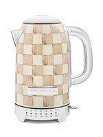 Mackenzie-Childs Mocha Check Electric Kettle