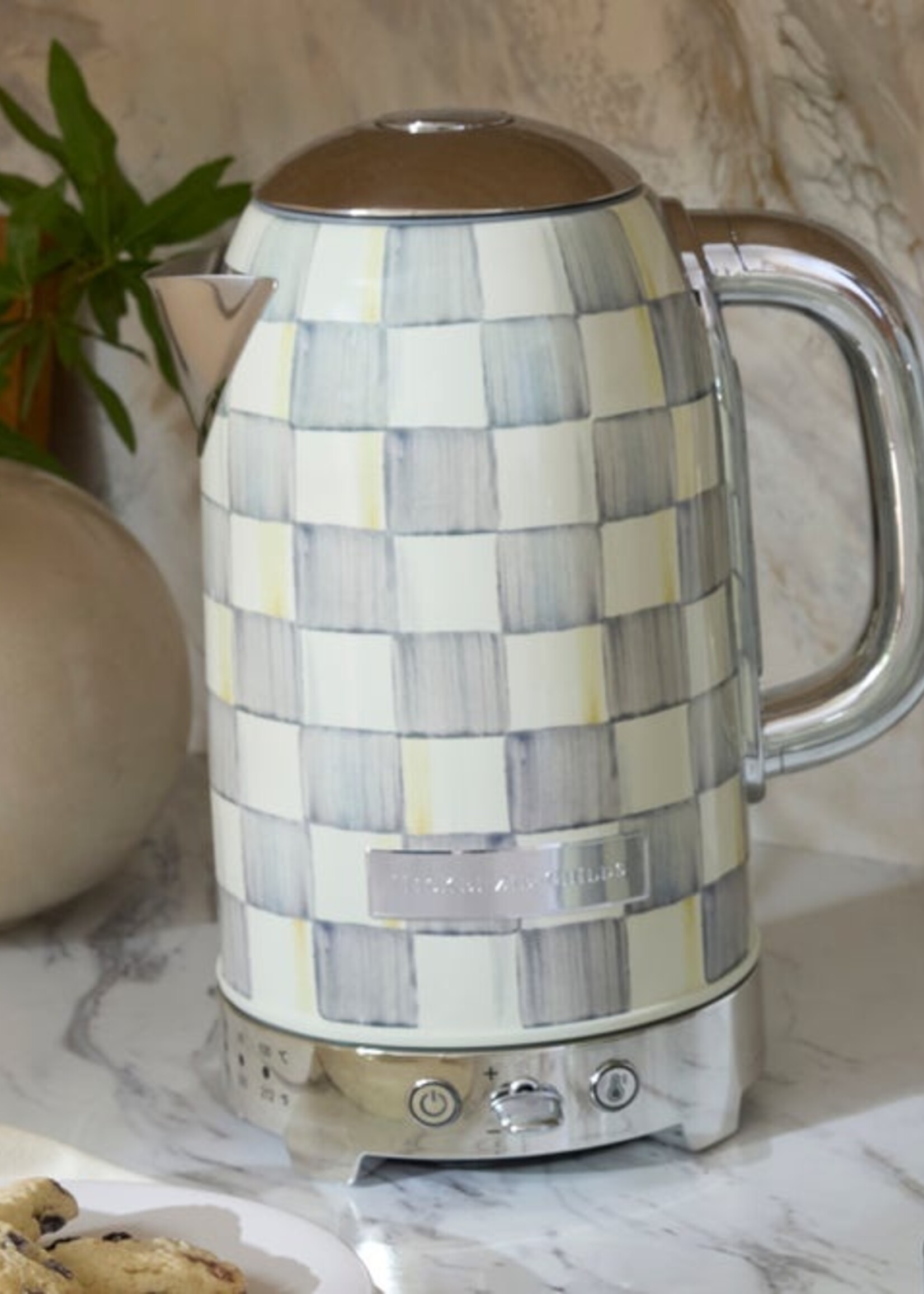 Mackenzie-Childs Sterling Check Electric Kettle