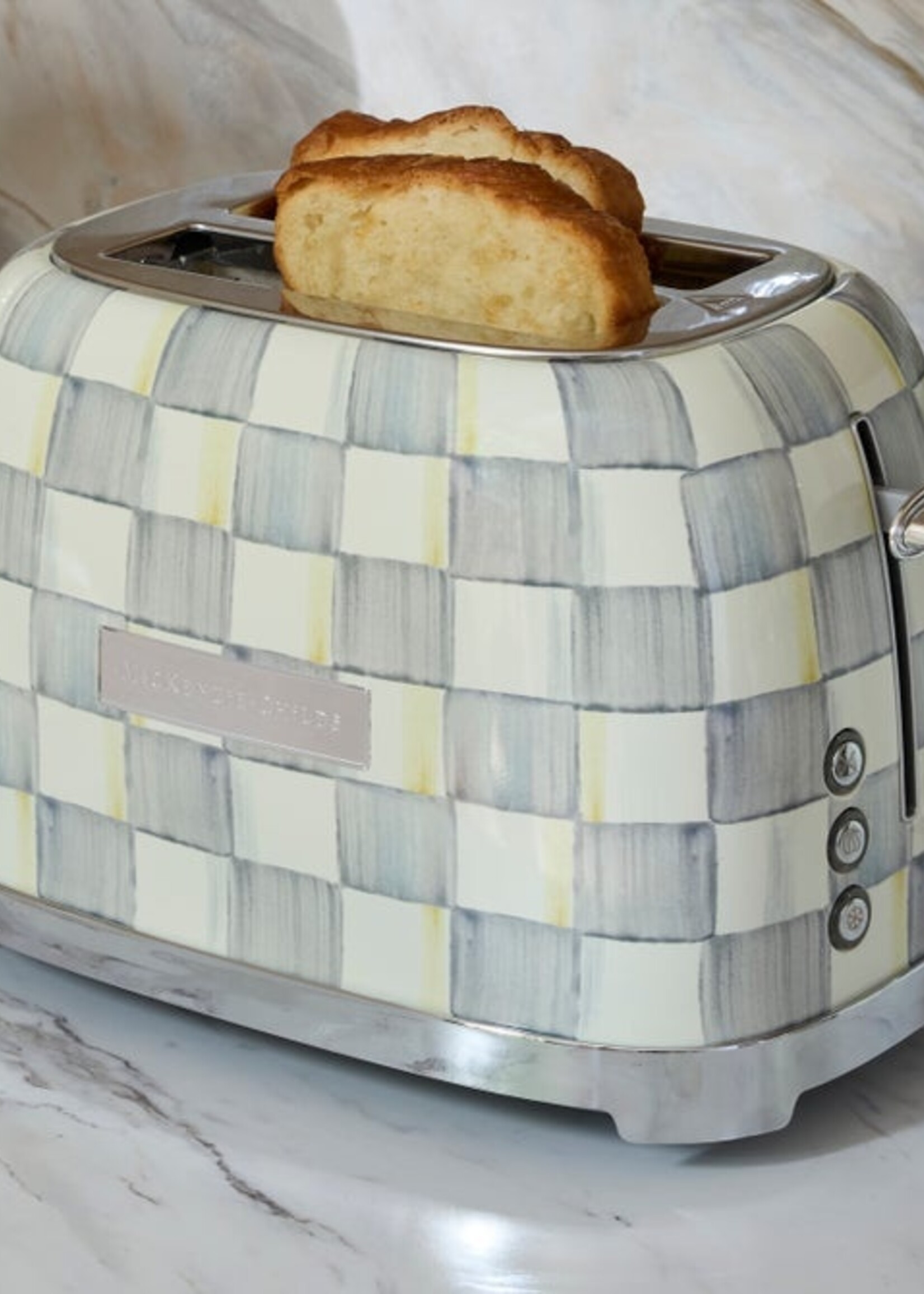 Mackenzie-Childs Sterling Check 2 Slice Toaster