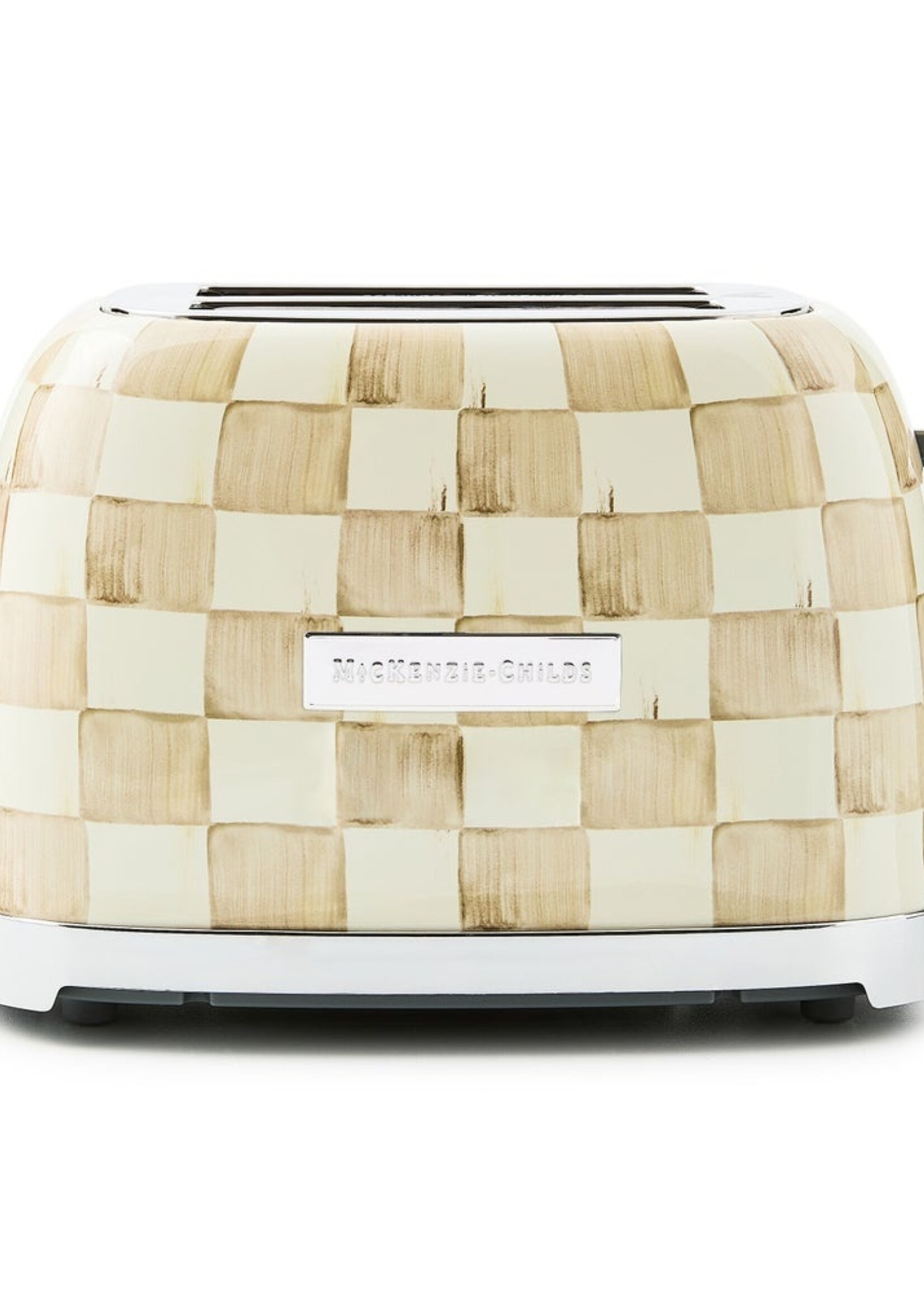 Mackenzie-Childs Mocha Check 2 Slice Toaster