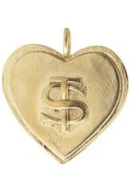 waxing poetic Personalized 2 Initial Heart Charm