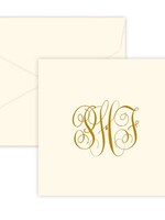 Embossed Graphics Henley Monogram Enclosure Cards QTY 25