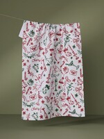 geometry Holiday Doodles Multi Tea Towel