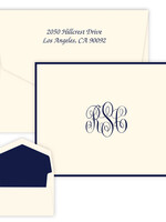 Embossed Graphics Classic Monogram Foldover Note