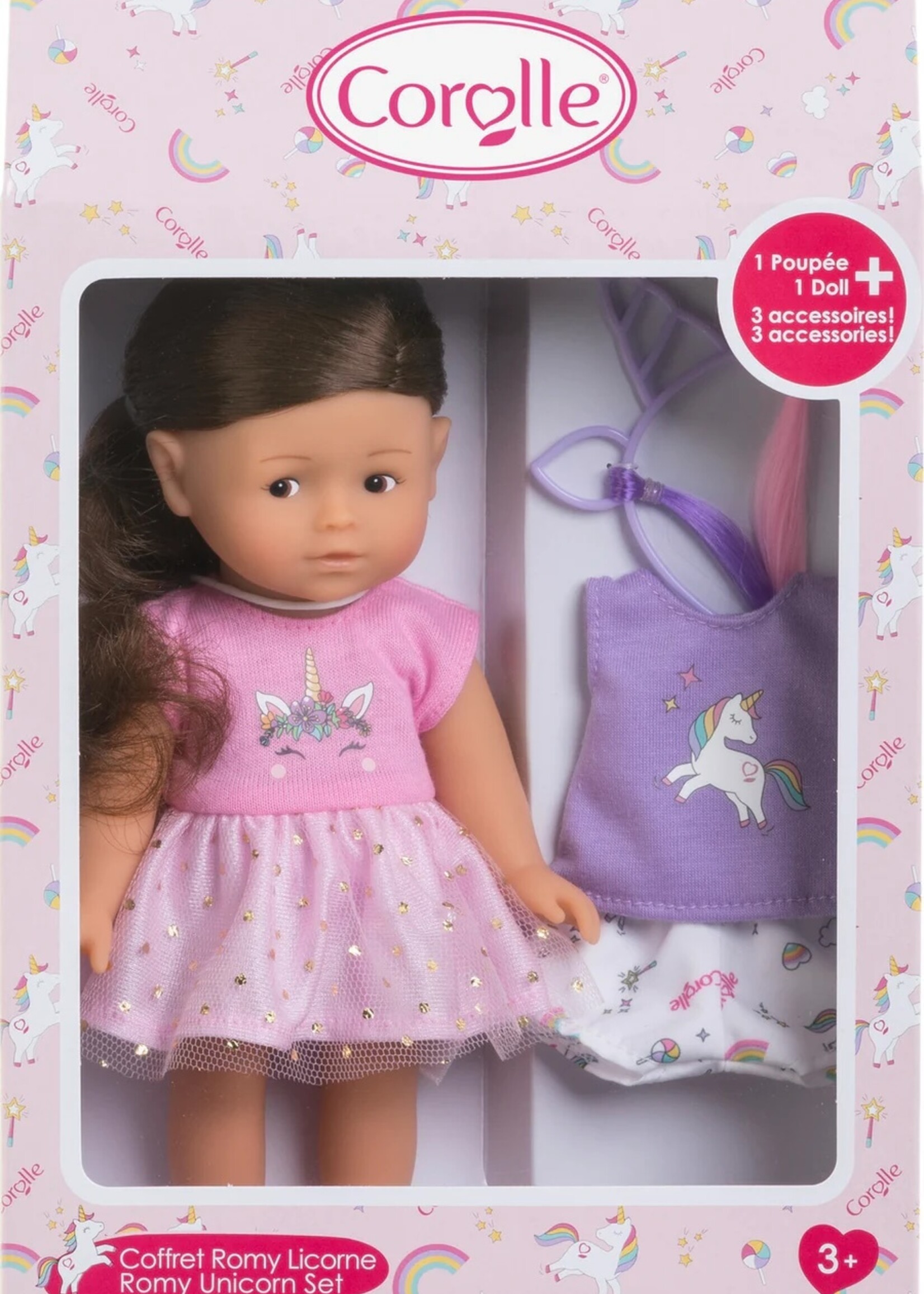 Corolle Mini Coralline Romy Unicorn Set
