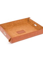 Brouk & Co Genuine Leather Valet Tray - Brown