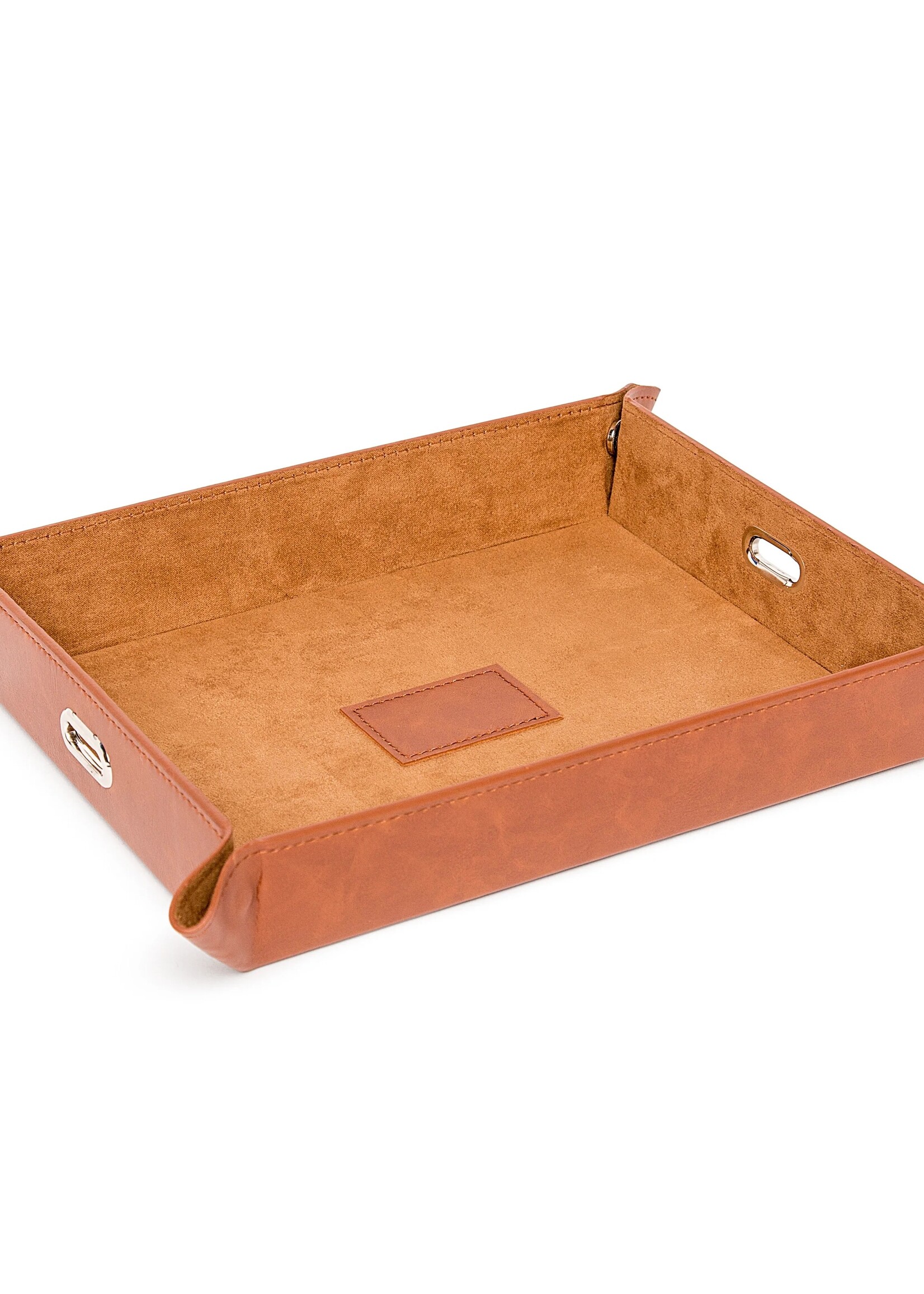 Brouk & Co Genuine Leather Valet Tray - Brown