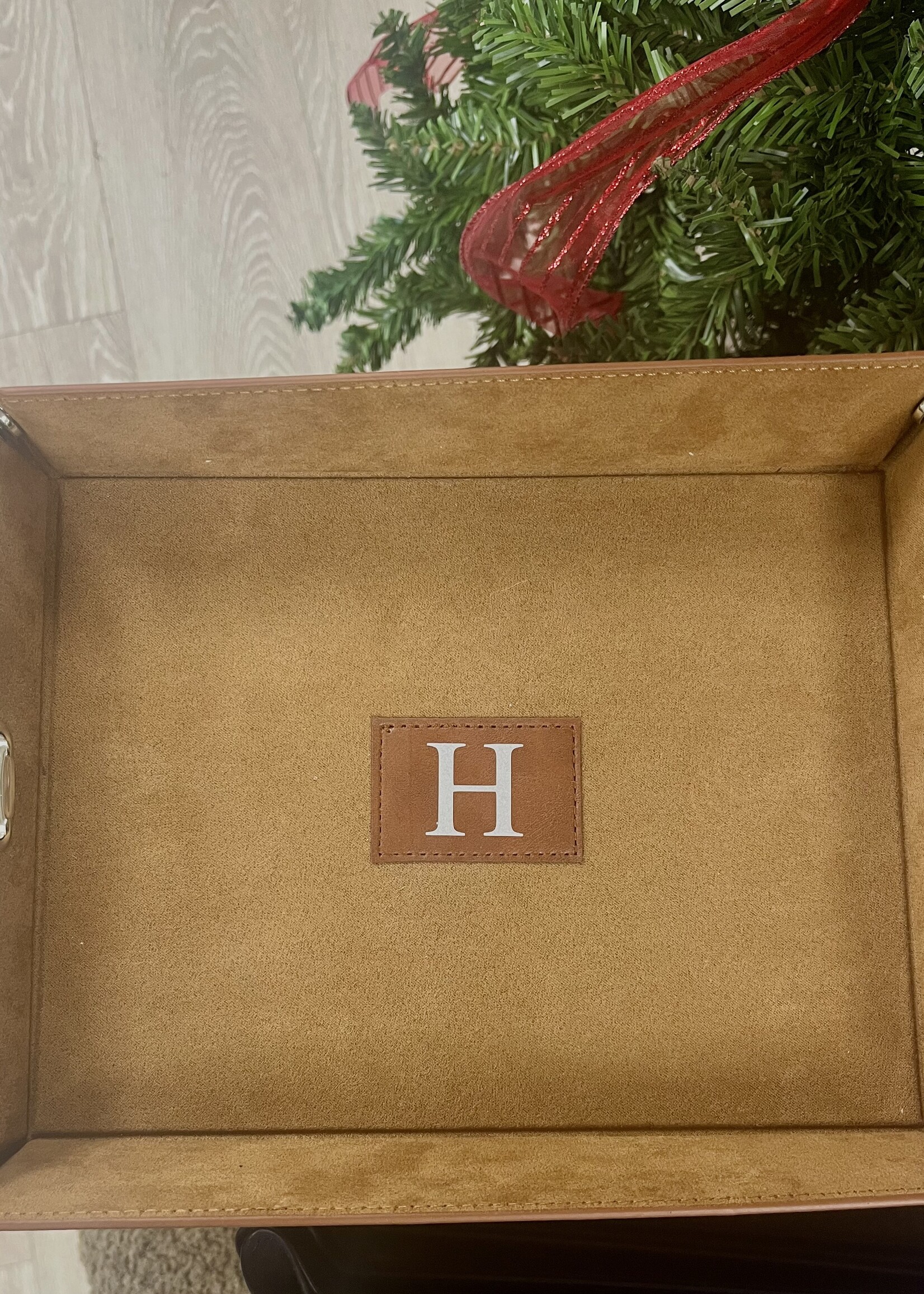 Brouk & Co Genuine Leather Valet Tray - Brown