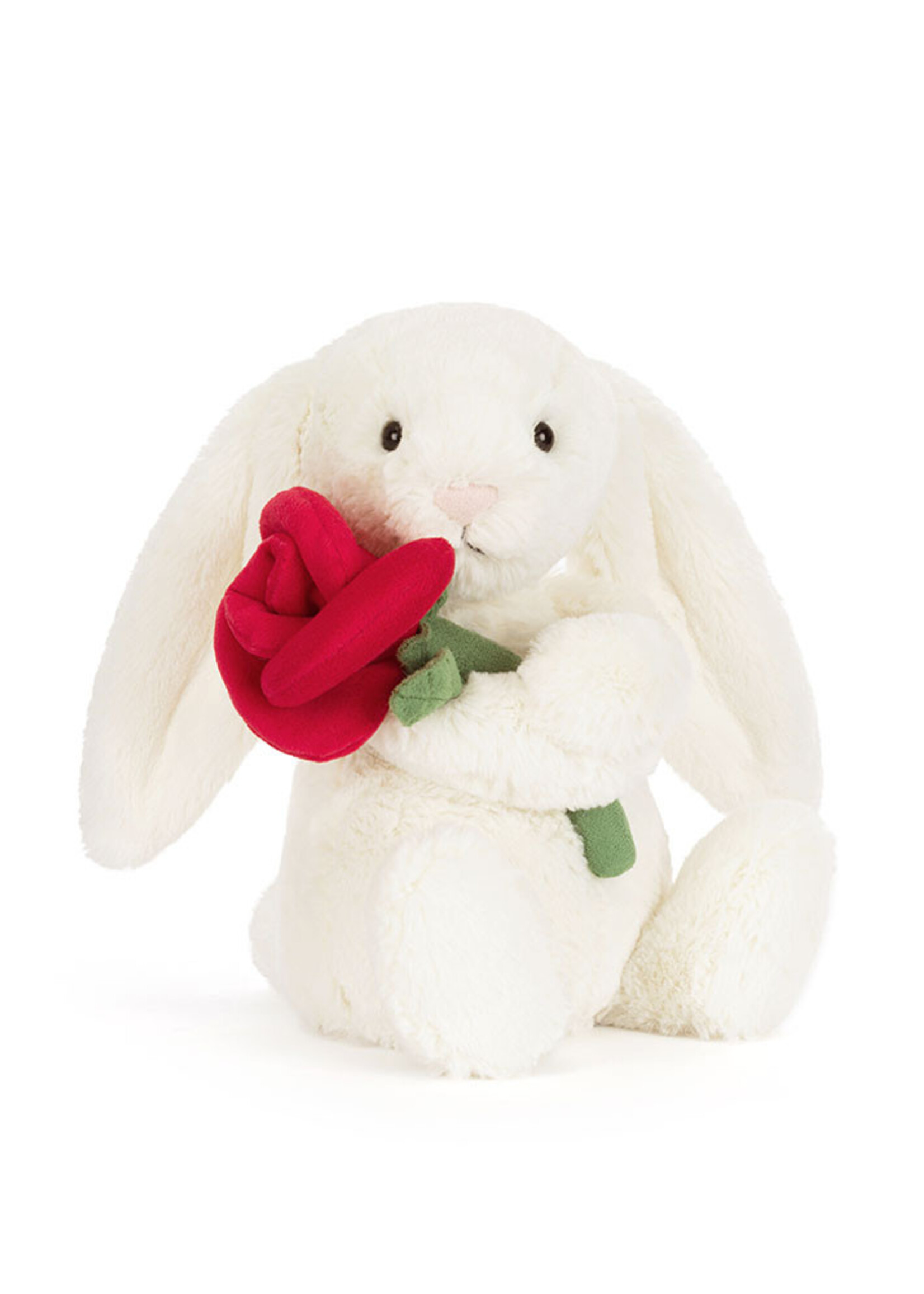 Jellycat Cream Bunny with Rose