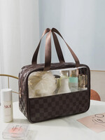 42POPS Checkered Clear Travel Bag