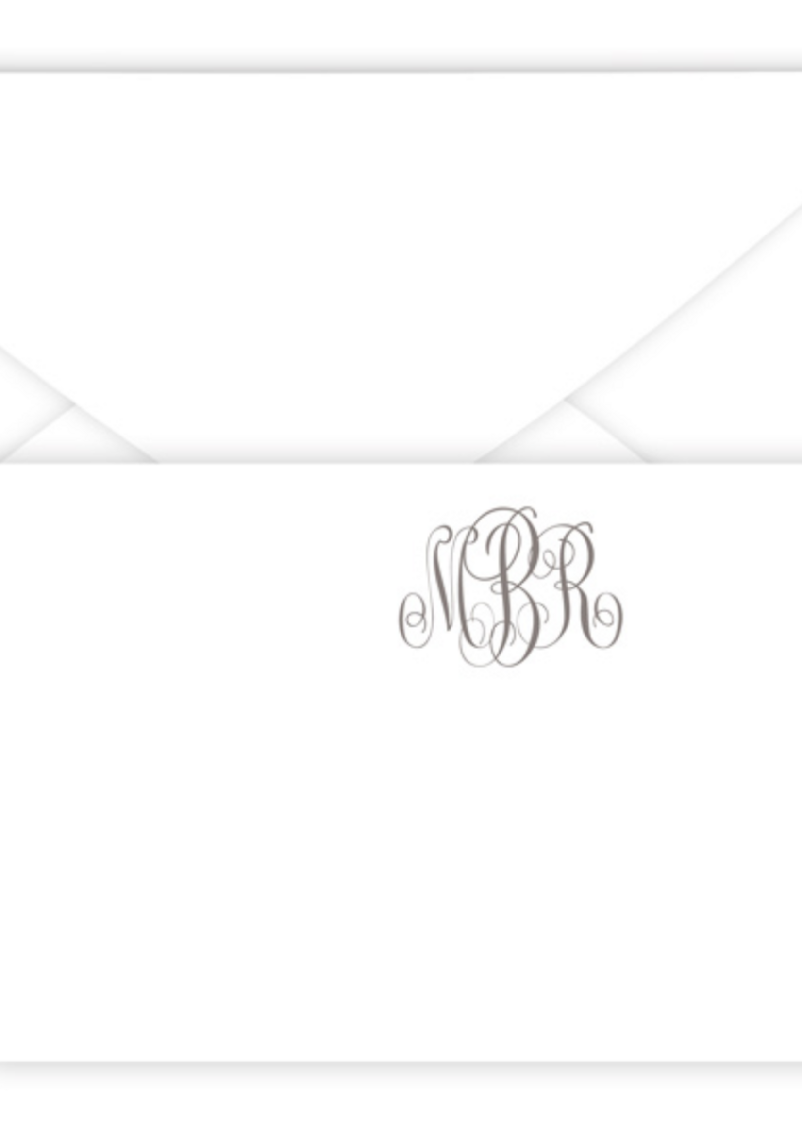Embossed Graphics Henley Monogram Enclosure Cards (qt: 100)