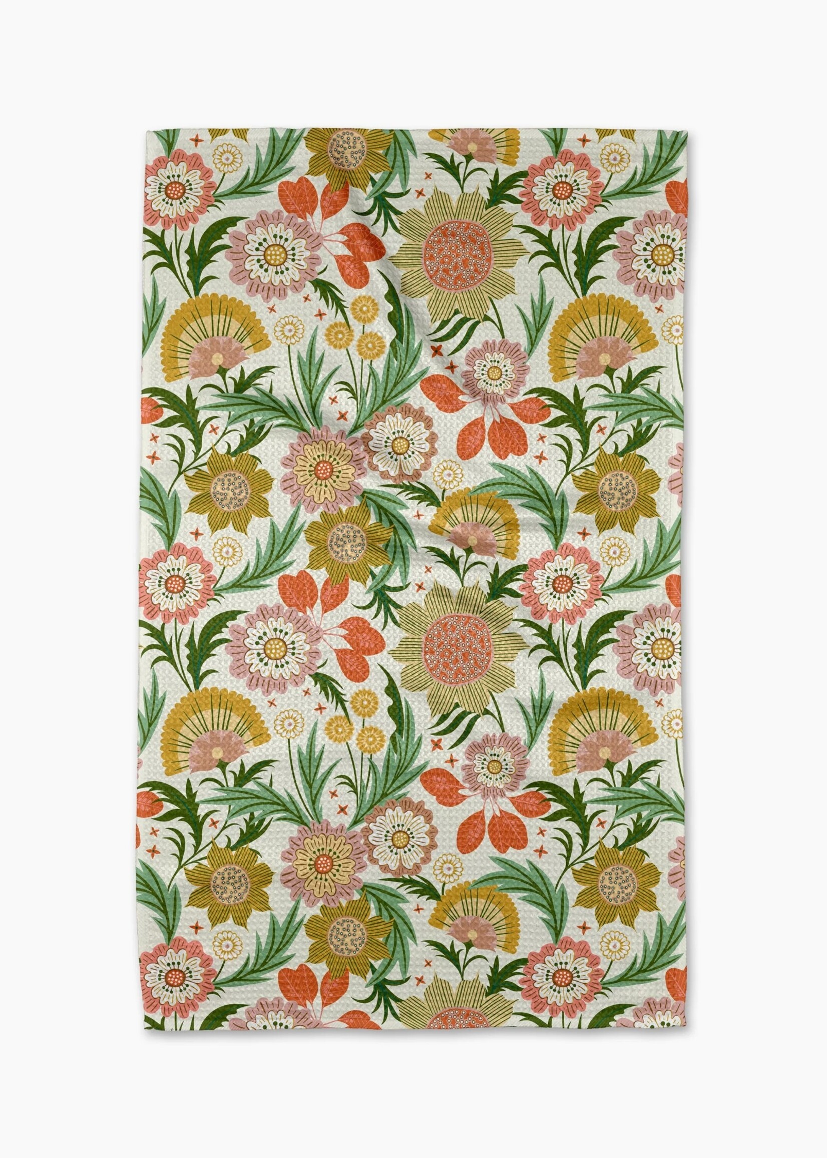 geometry Garden Dreams Tea Towel