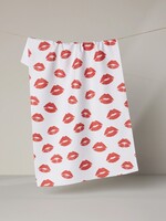 geometry Muchos Besos Tea Towel