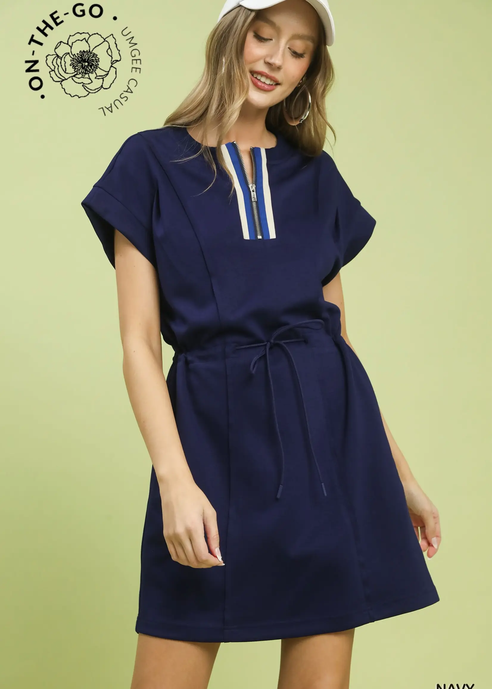 Umgee Neo Knit Dress with contrast details