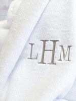 CB Station Set of 2 Monogrammed White Bath Towels - Megan Meadow’s Registry
