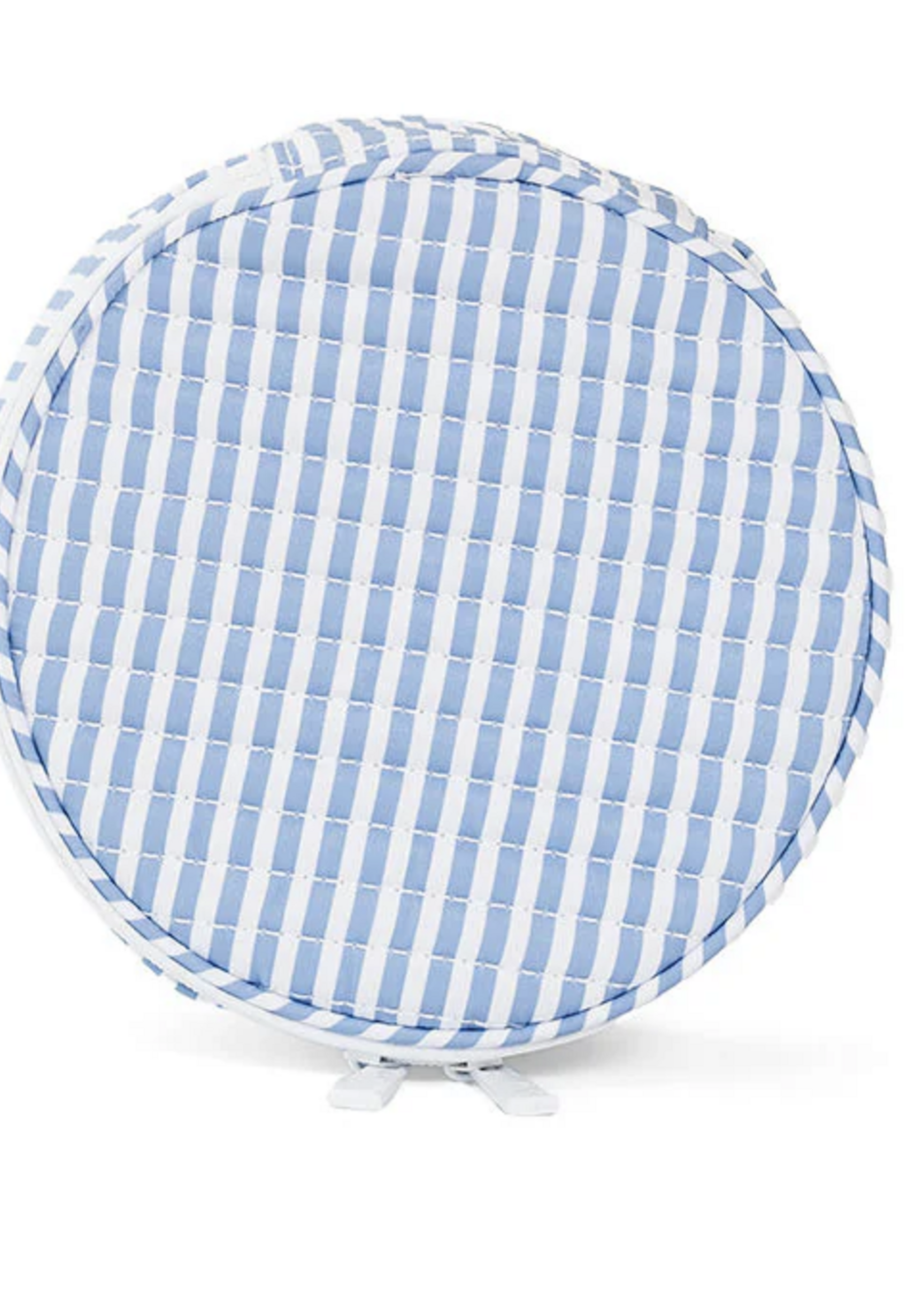 TRVL DESIGN Quilted Jewelry Round - Pimlico Stripe Chambray