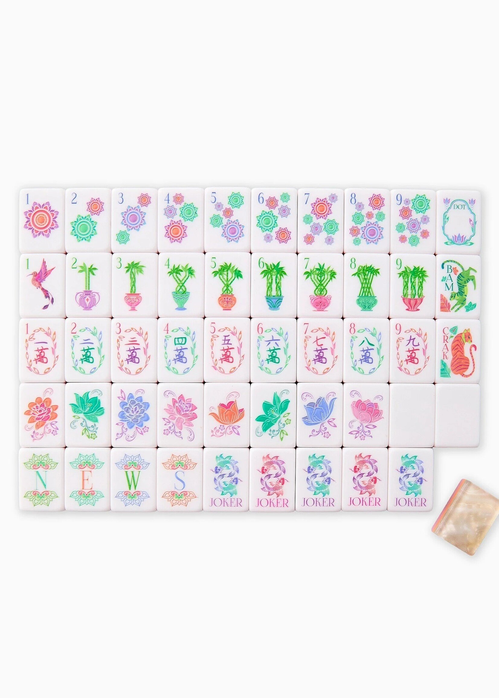Oh My Mahjong Pearlescent Mahjong Tile Set