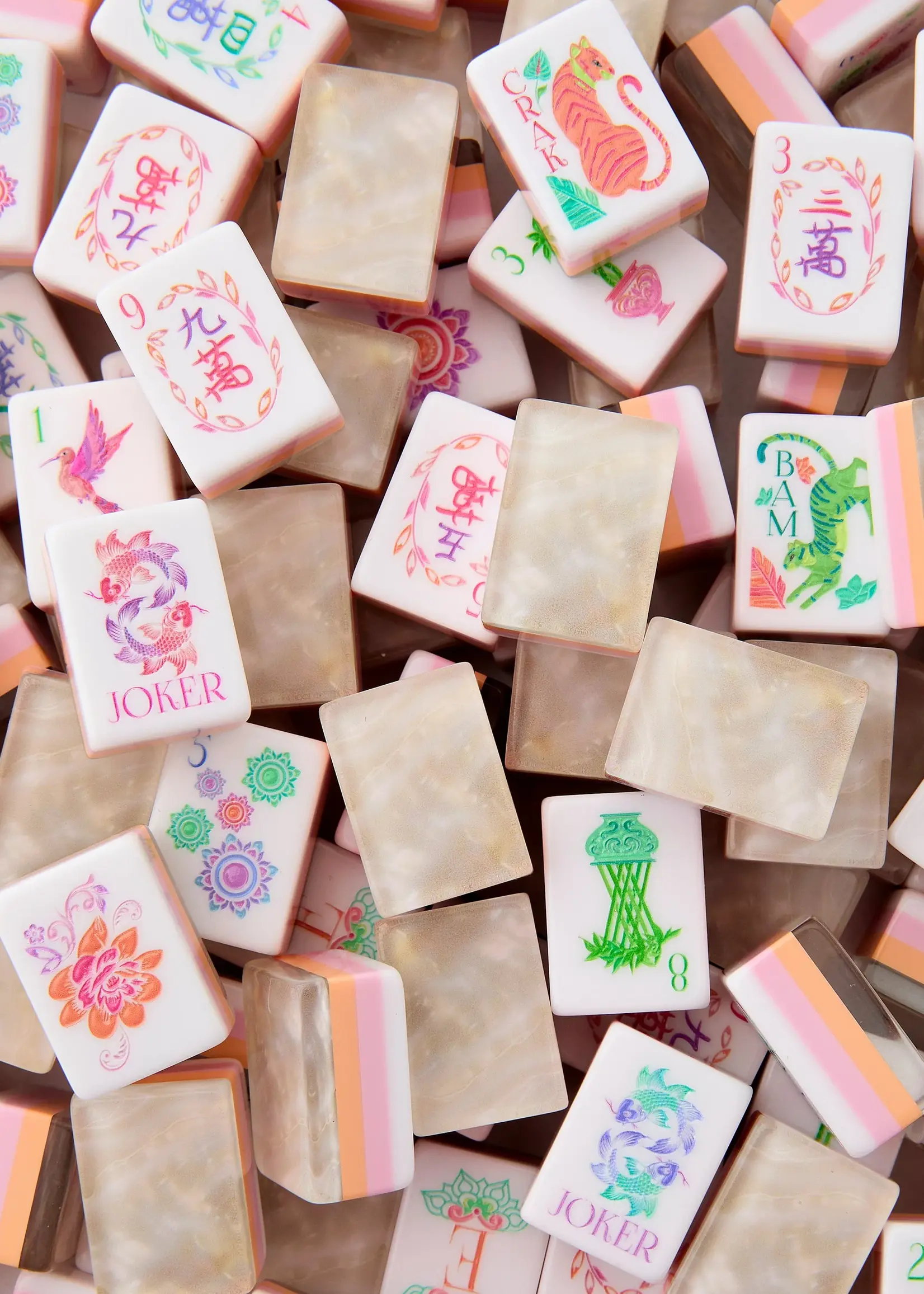 Oh My Mahjong Pearlescent Mahjong Tile Set