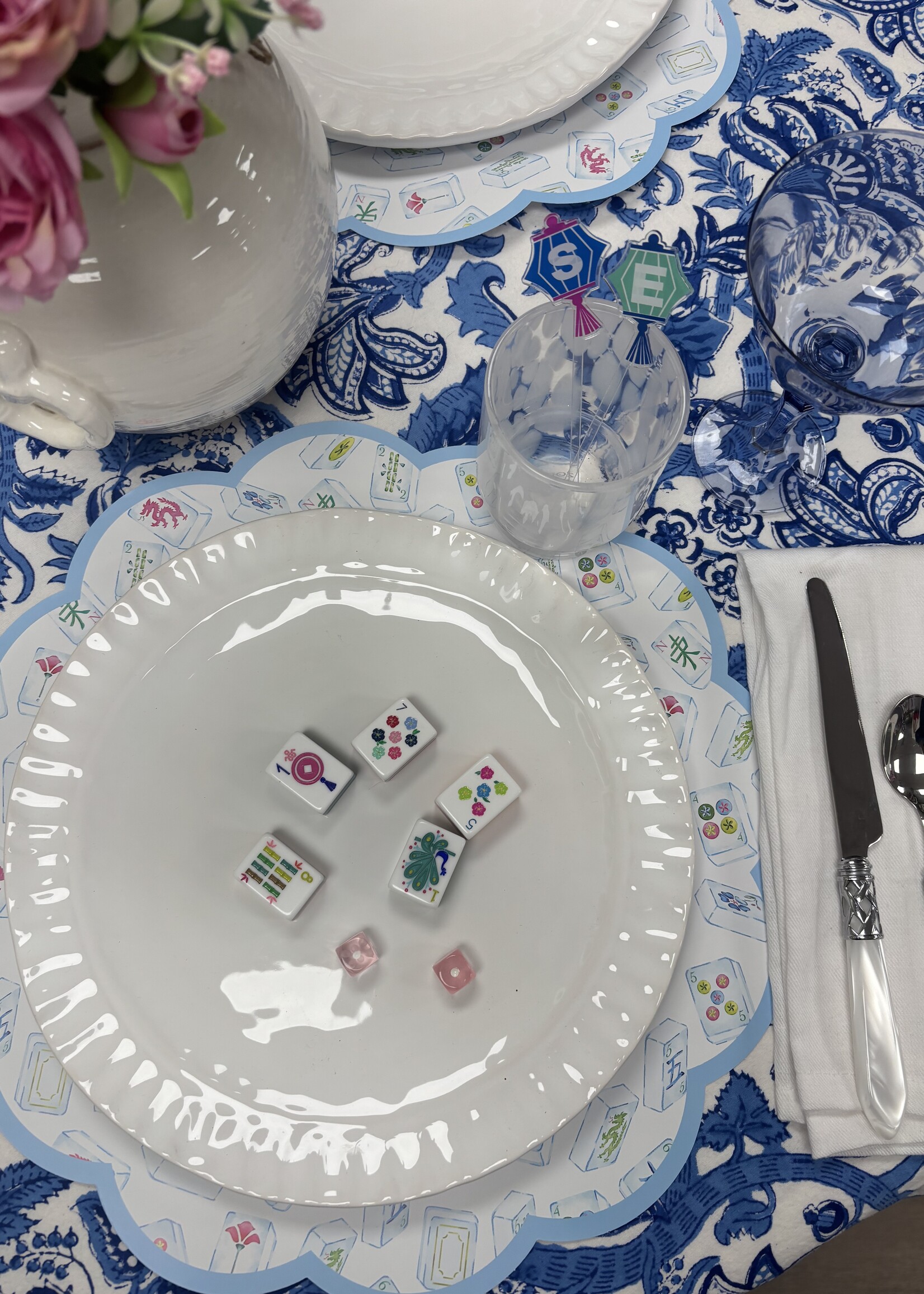 Lucy Grymes Mahjong Placemats set of 24