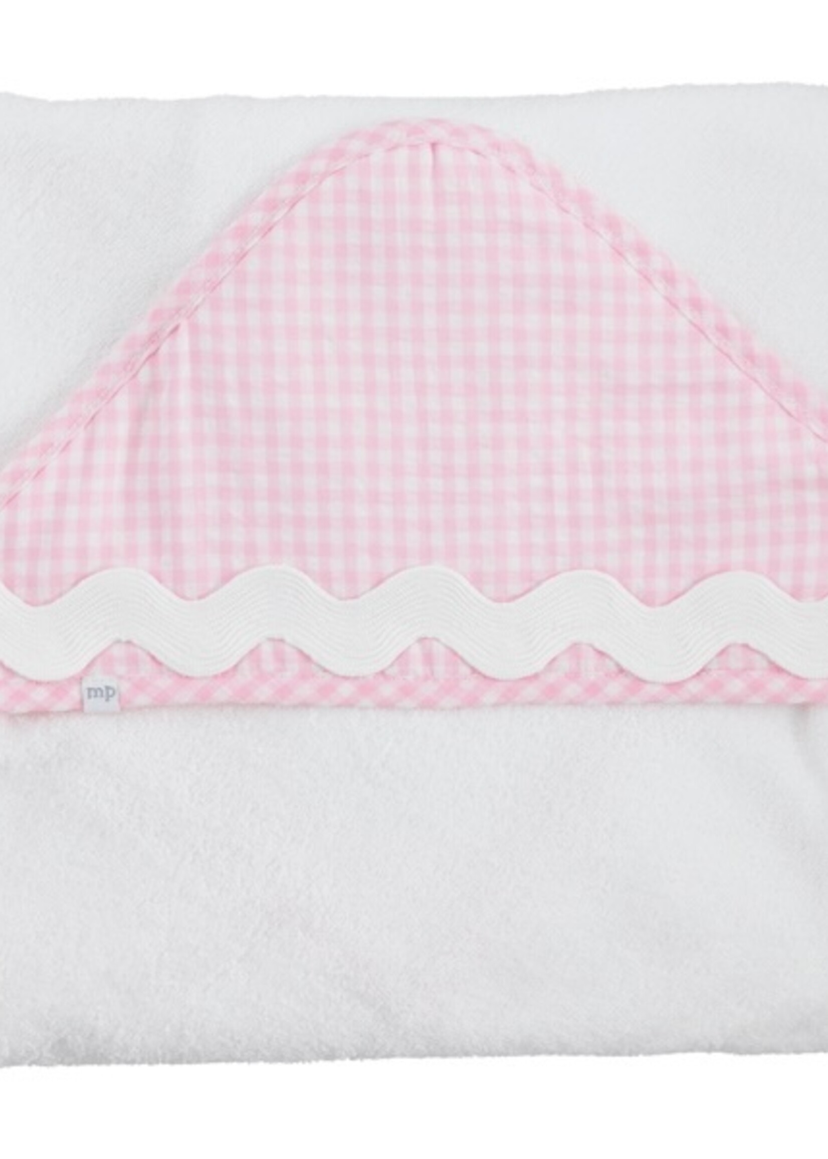 Mudpie Pink Gingham Hooded Towel