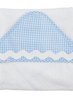 Mudpie Blue Gingham Hooded Towel