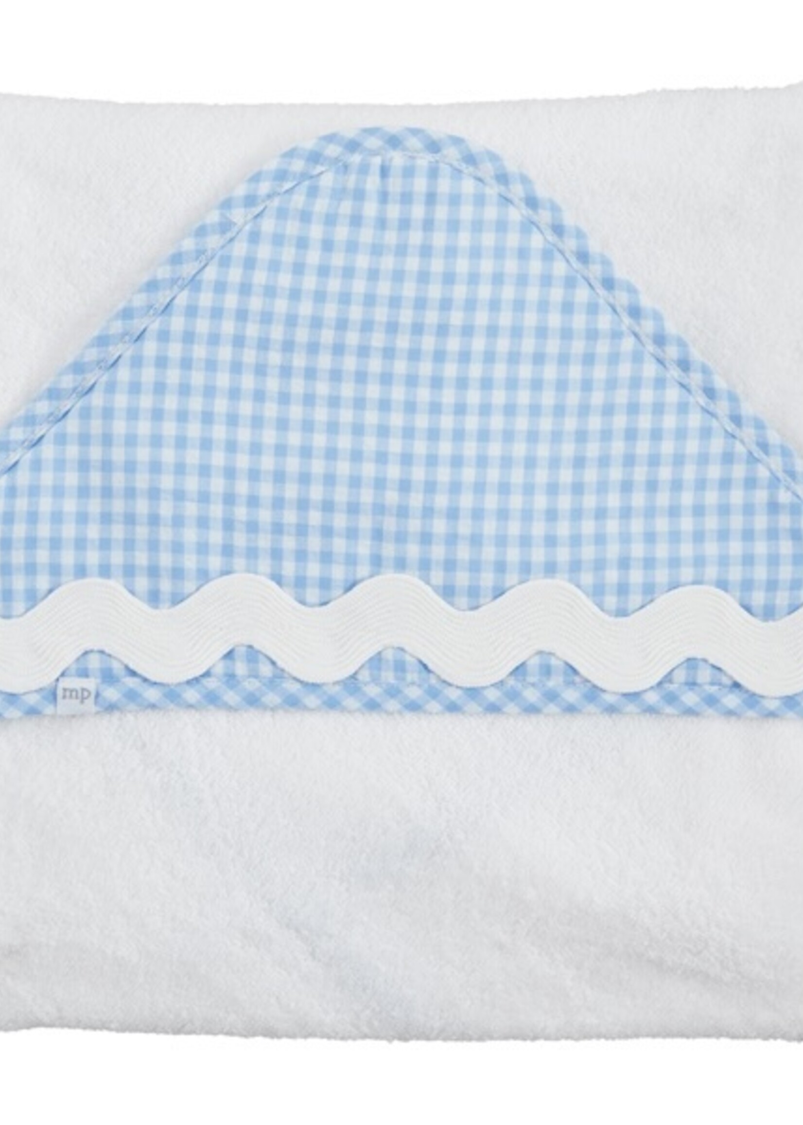 Mudpie Blue Gingham Hooded Towel