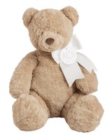 Mudpie monogrammable taupe bear