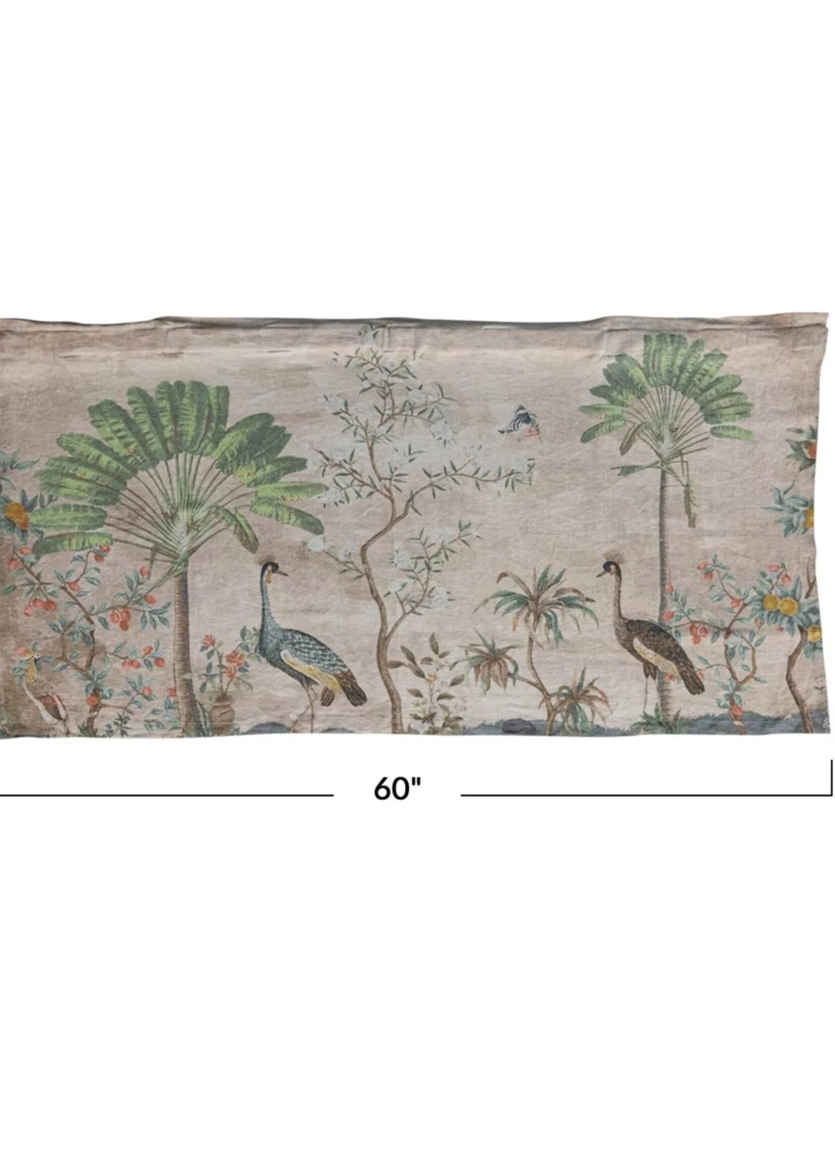 Creative Co-op 60"W x 30"H Linen Wall Hanging