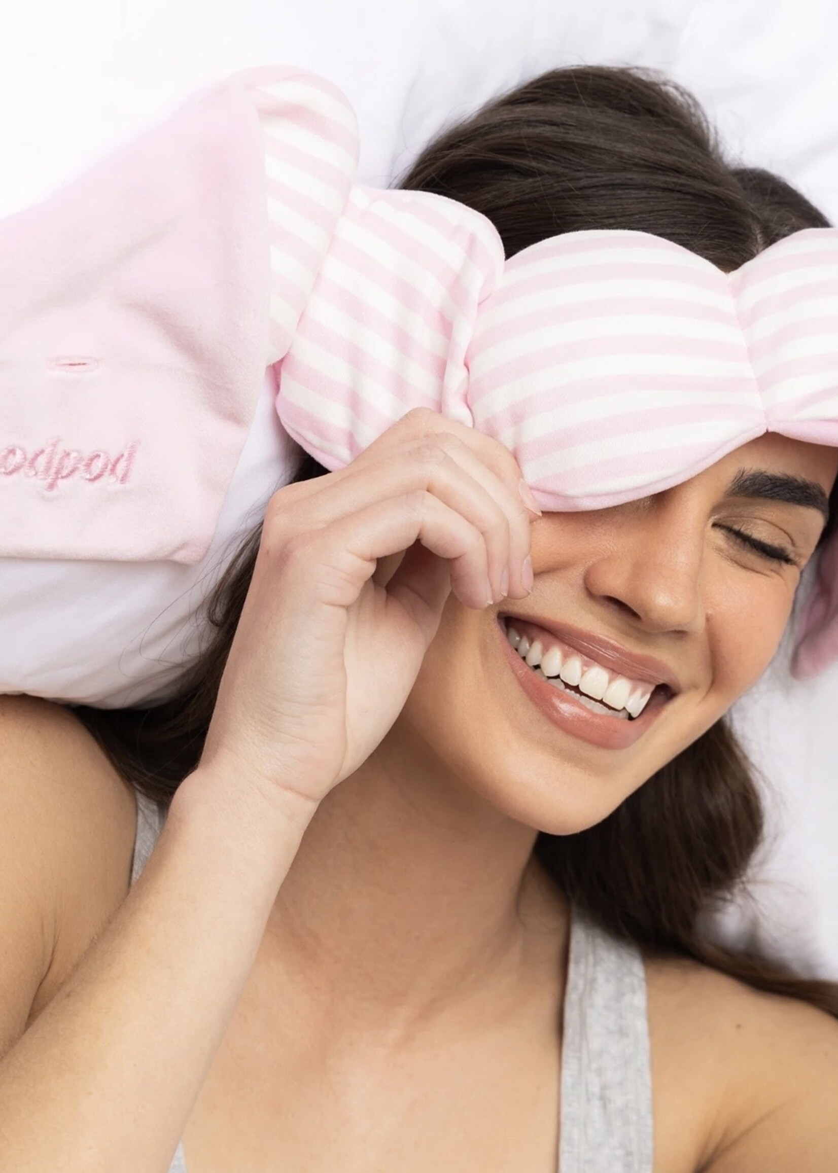 nodpod Nodpod Sleep Mask - Resort Pink Stripe