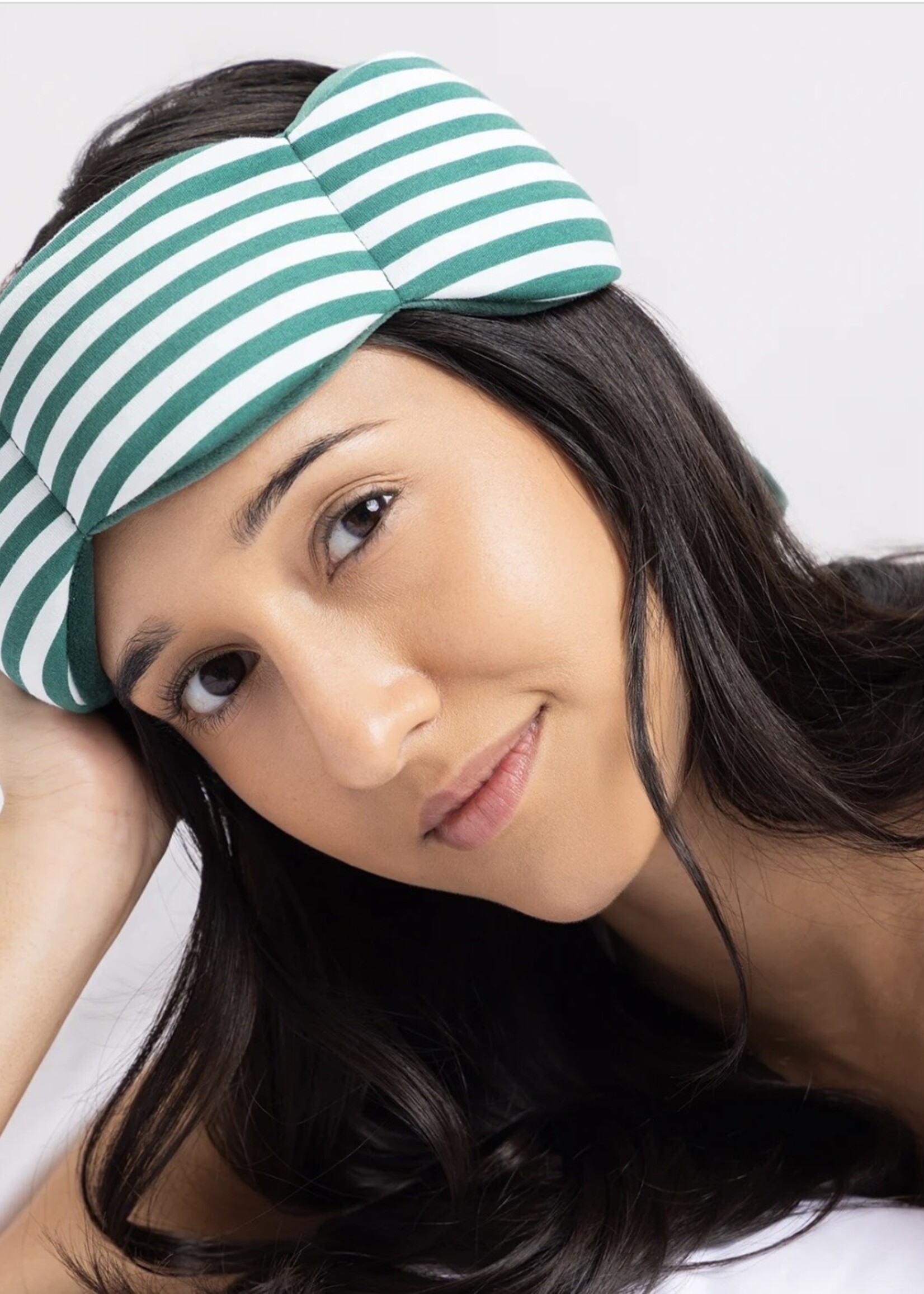 nodpod Nodpod Sleep Mask - Resort Green Stripe