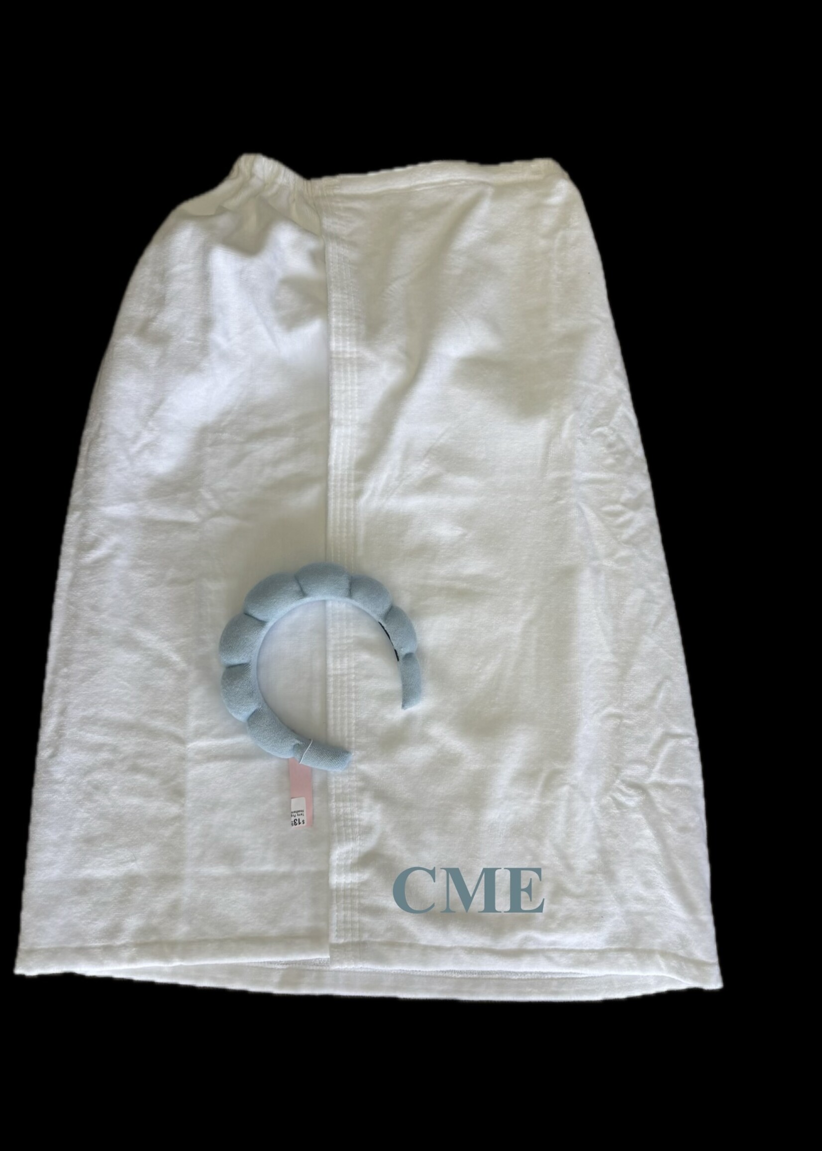 elleB Monogrammed Spa Wrap & Headband Bundle