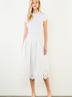 THML White Eyelet Lace Skirt
