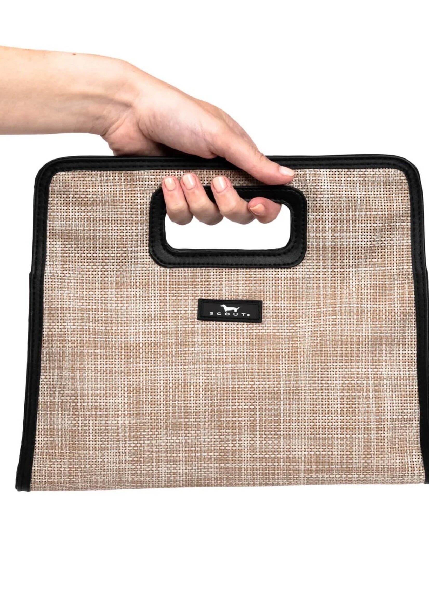 scout by bungalow Scout Sunset Clutch Sand Woven