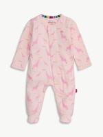 magnetic me Pink Jolie Giraffe Organic Magnetic Footie