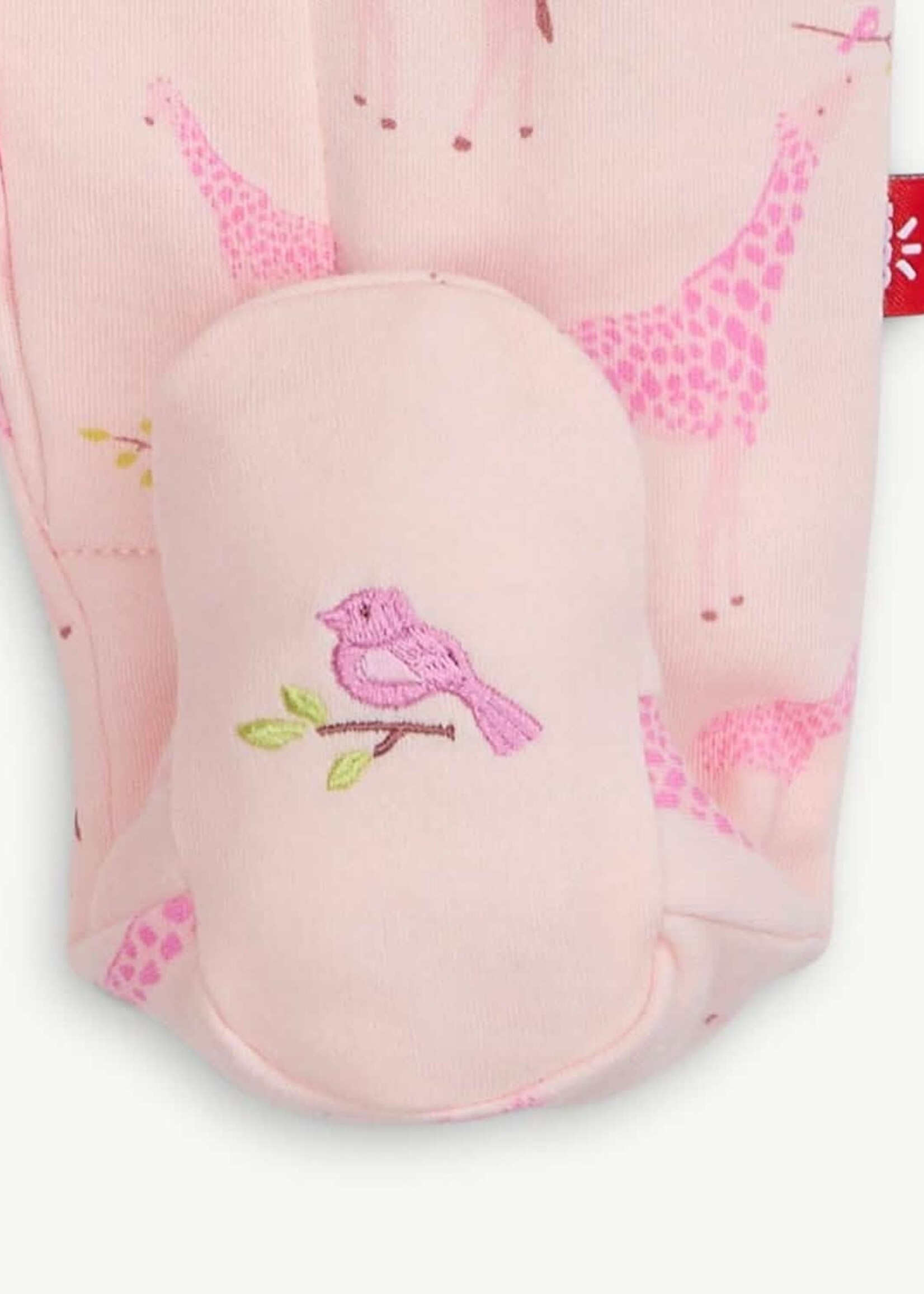 magnetic me Pink Jolie Giraffe Organic Magnetic Footie