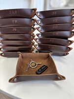 Lindy Leather Valet Tray - Copper Brown