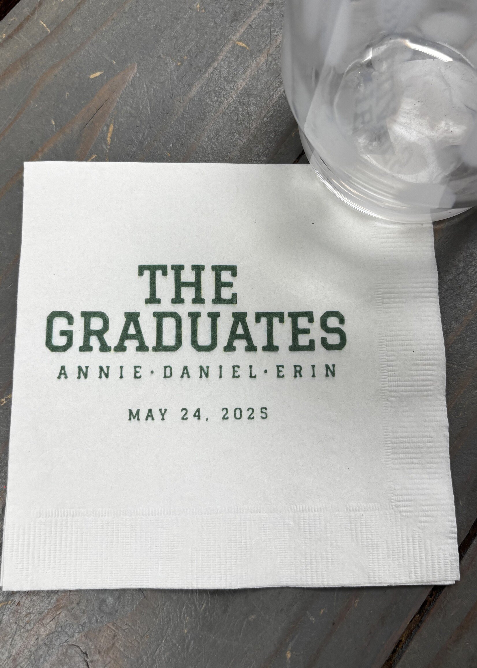 Embossed Graphics Graduation napkins