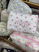 JOSSLYN Floral Quilted Travel Pouch