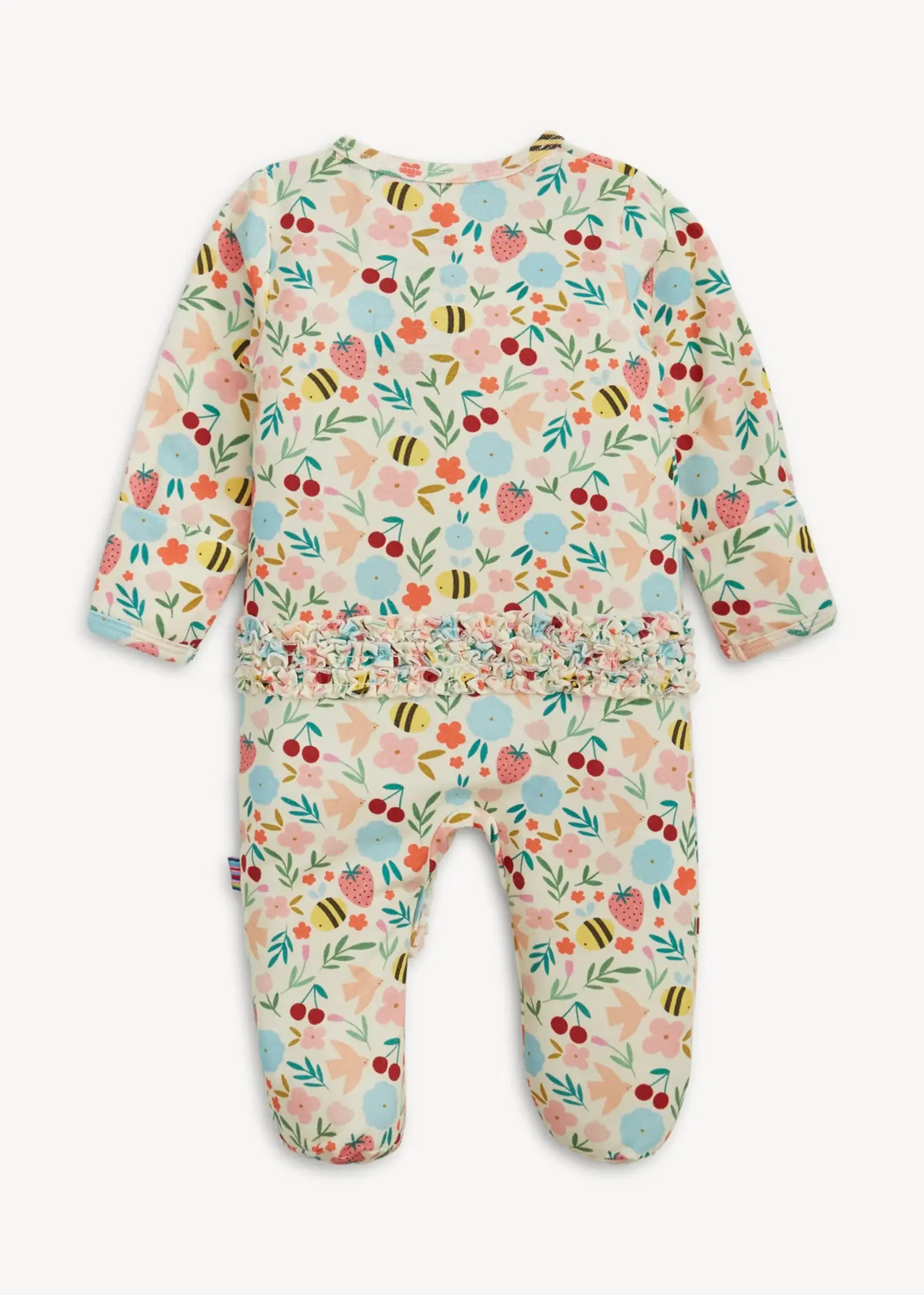 magnetic me Honey Blossom Modal Magnetic Ruffle Footie