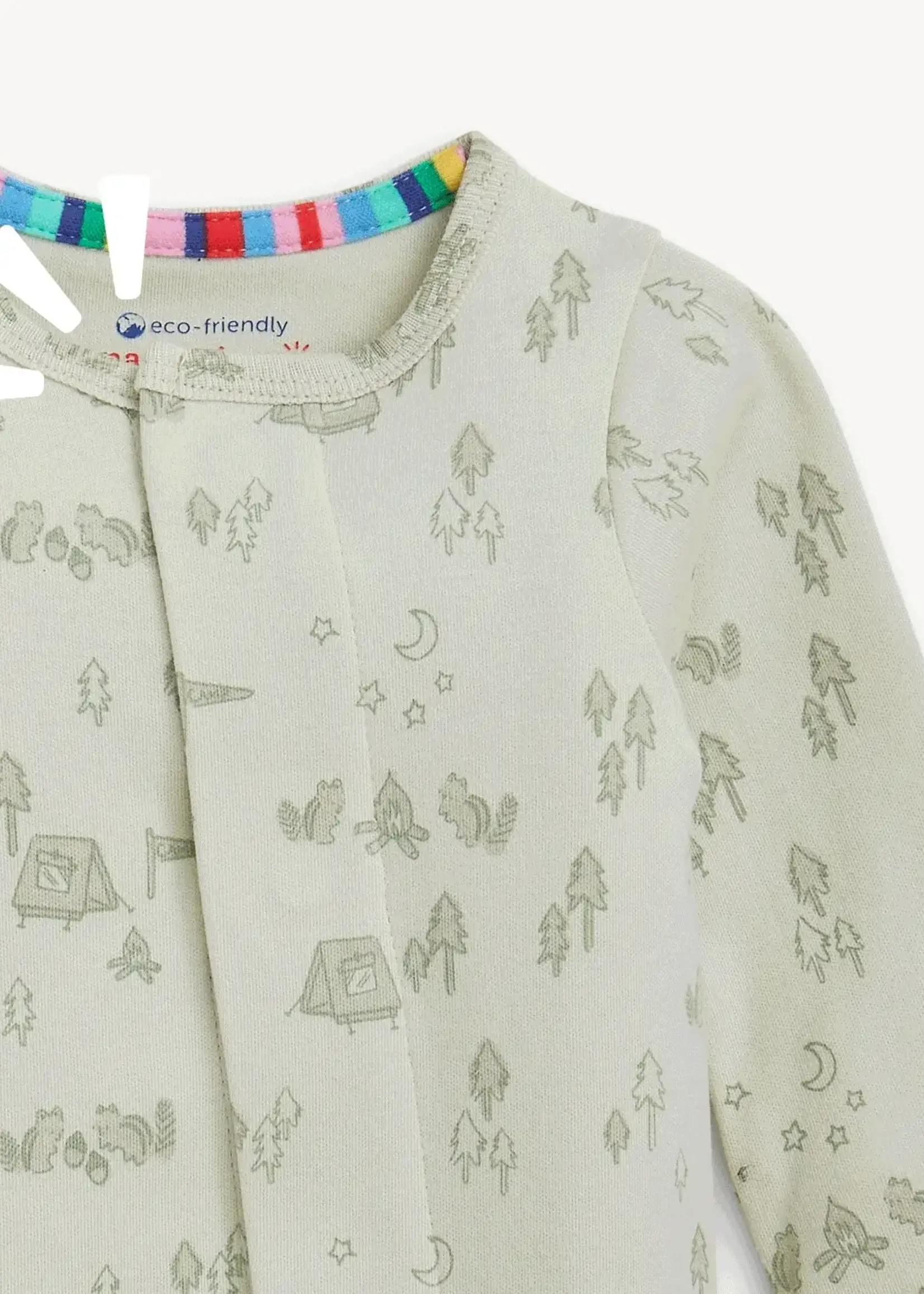 magnetic me Base Camp Buddies Organic Cotton Magnetic Footie