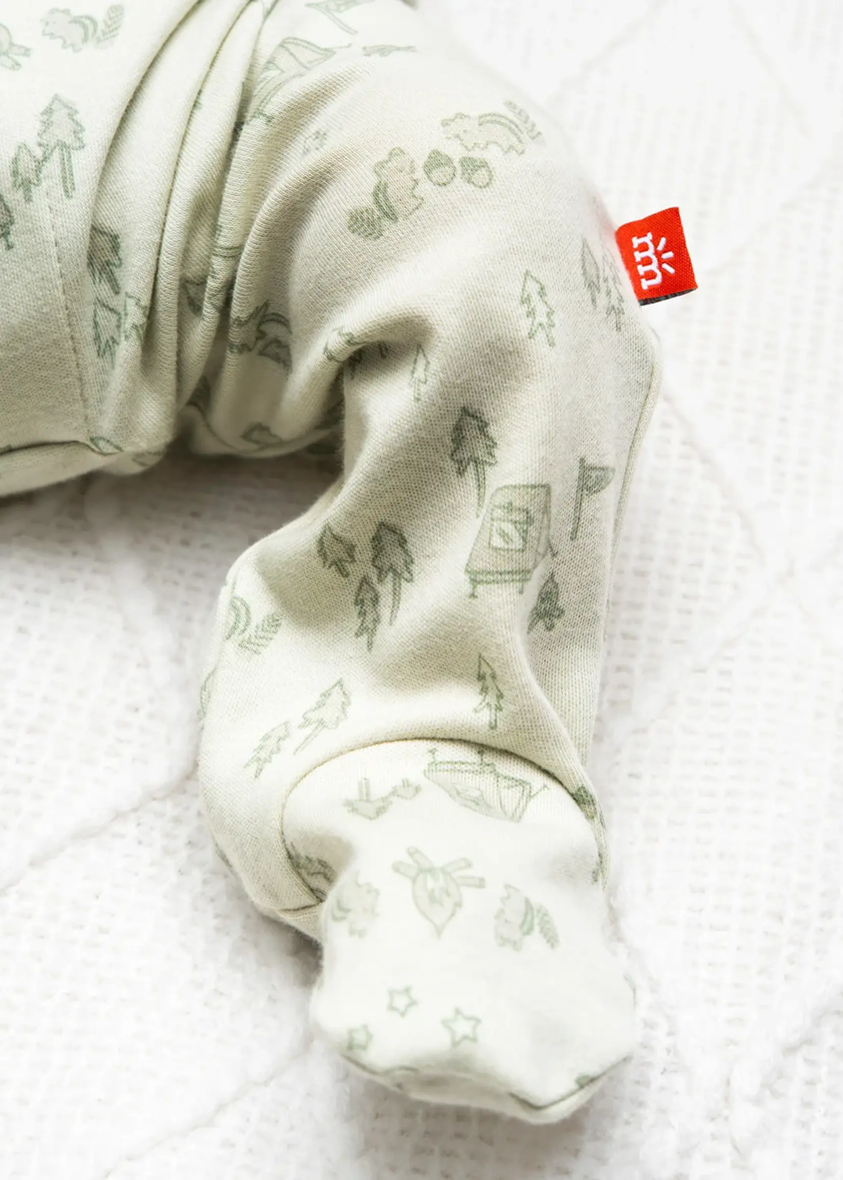 magnetic me Base Camp Buddies Organic Cotton Magnetic Footie