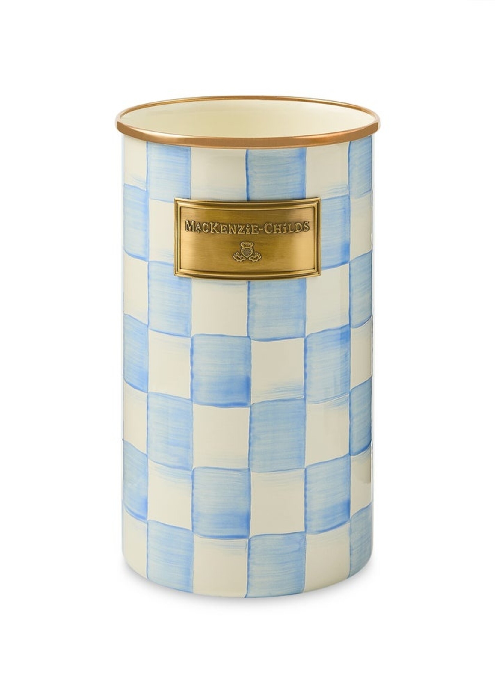 Mackenzie-Childs Sky Check Utensil Holder