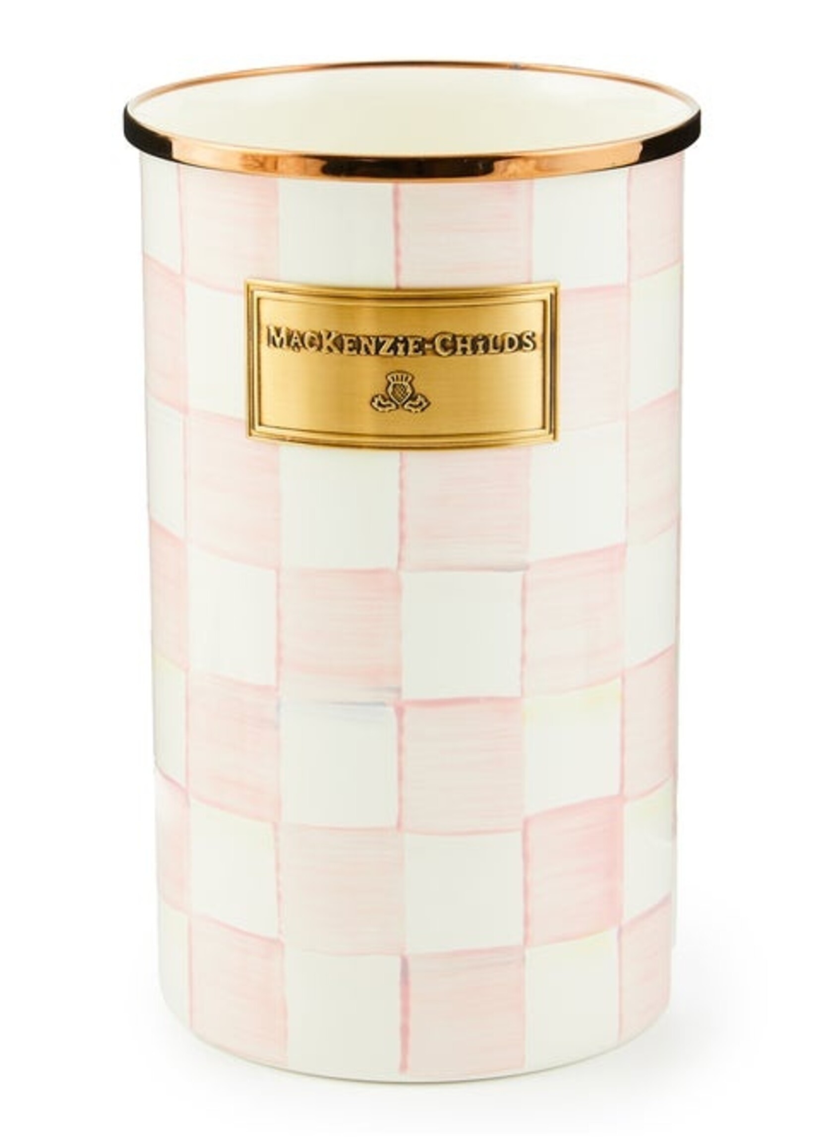 Mackenzie-Childs Rosy Check Utensil Holder