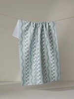 geometry Vintage Floral Stripe Tea Towel