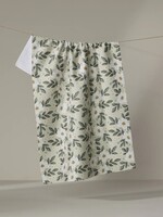 geometry Painted Spring Flowers Tea Towel