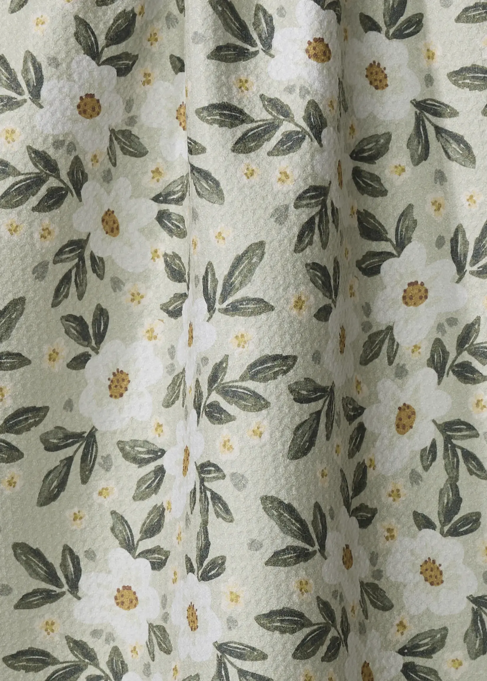 geometry Painted Spring Flowers Tea Towel