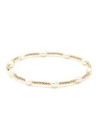 erin gray erin gray Petite Patterned Rice Pearl Bracelet 6.5"