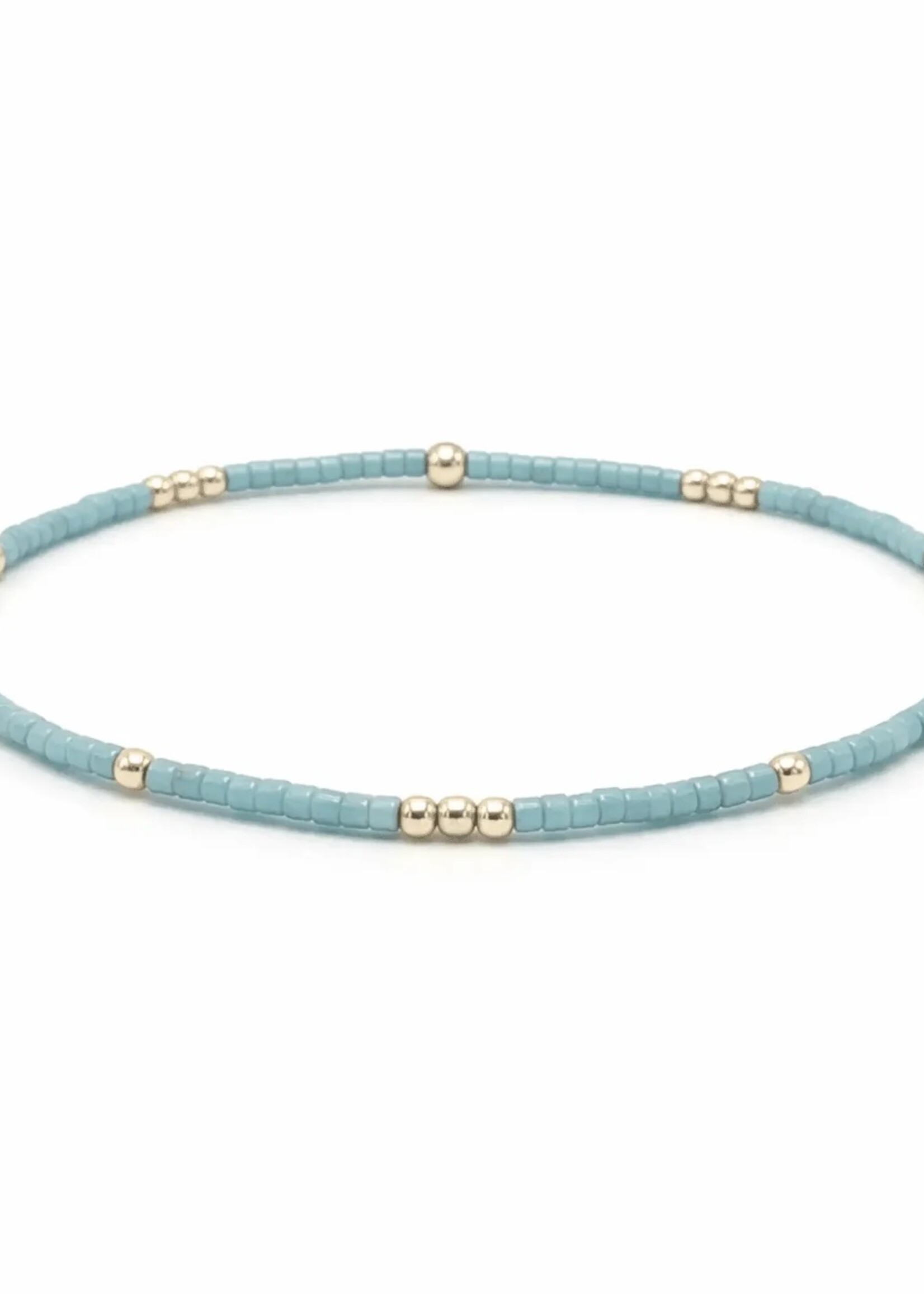 erin gray erin gray 2mm Newport Pale Turquoise GF Bracelet