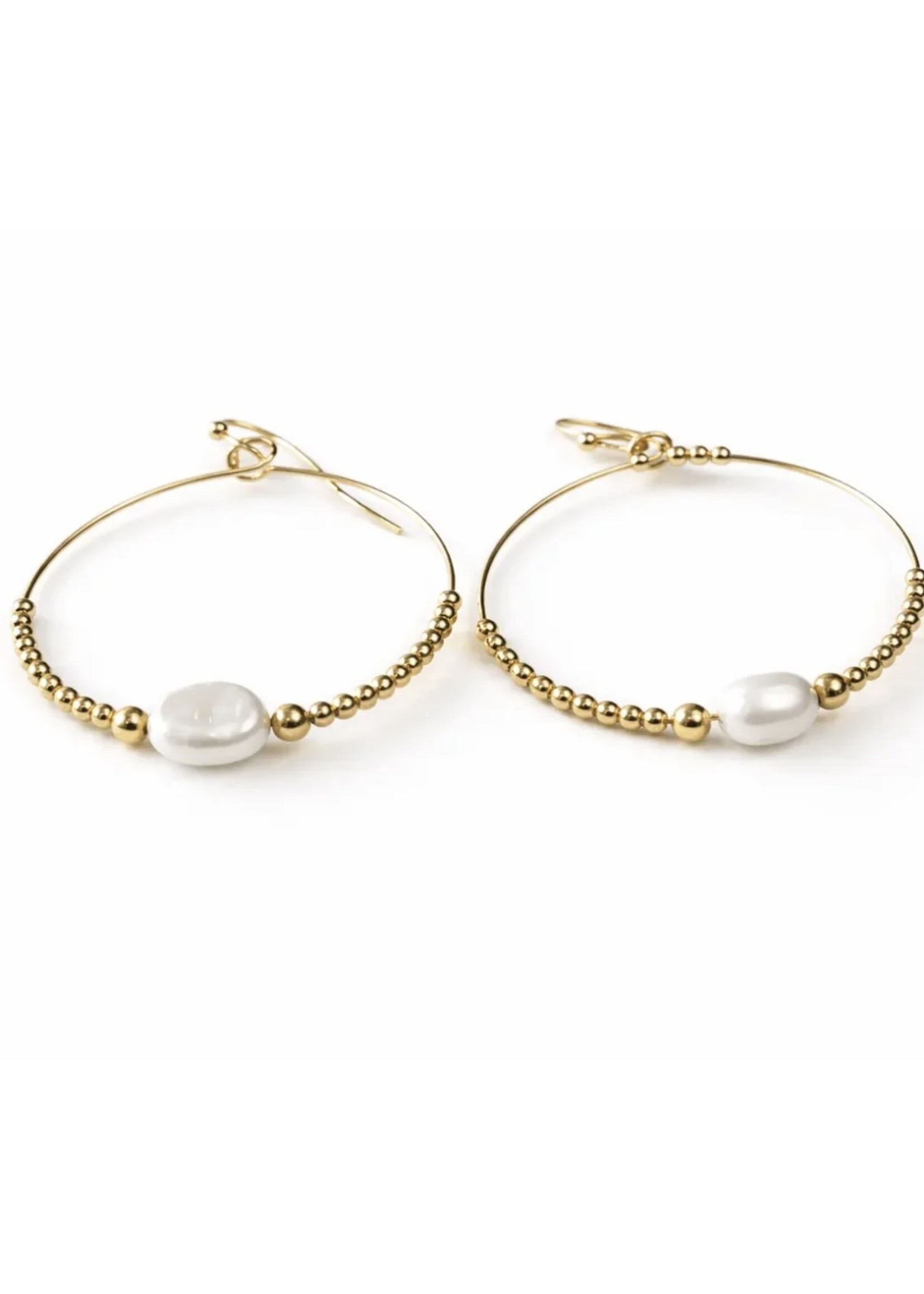 erin gray erin gray Classic Gold Pearl Earring
