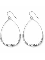 erin gray erin gray Classic Beaded Oval Sterling Silver Earring